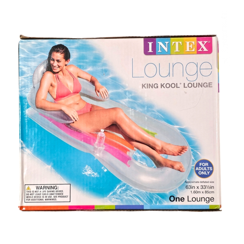 Intex King Kool Inflatable Lounging Swimming Pool Float - Picture 4 of 4